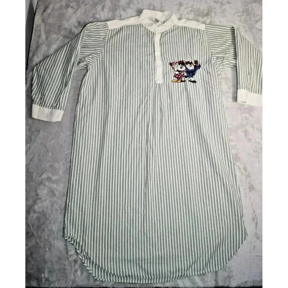 Vintage ACME Clothing Co. Looney Tunes Embroidered Taz Tazmanian Devil Couple PJ - Picture 1 of 12